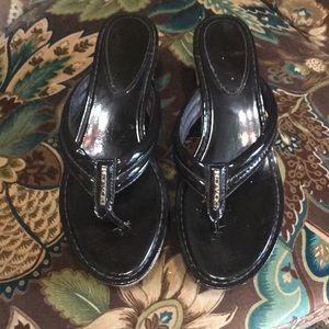 Coach wedge sandals 7.5